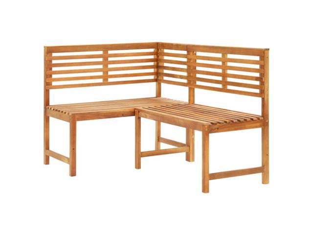Photos - Garden Furniture VidaXL Outdoor Corner Bench Side Bench for Patio Garden Solid Wood Acacia 