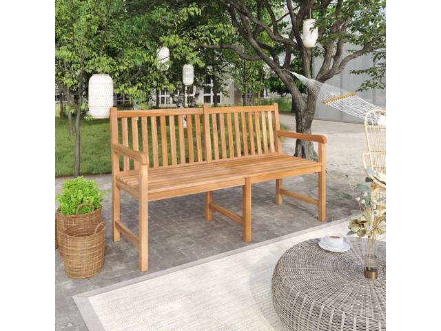 Photos - Garden Furniture VidaXL Outdoor Patio Bench Garden Bench with Armrests for Patio Solid Wood 