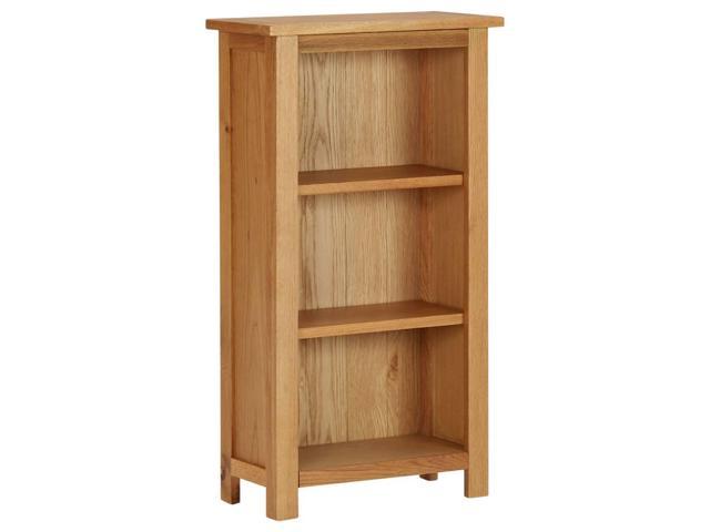 Photos - Display Cabinet / Bookcase VidaXL Solid Oak Wood Narrow Bookcase Wooden Book Shelf Rack Organizer 289 