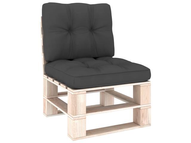 vidaXL Garden Chair Cushions 6 pcs Anthracite 40x40x4 cm Oxford Fabric