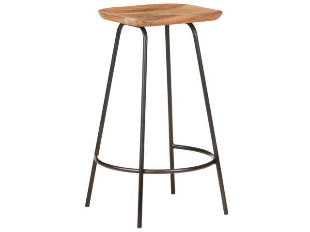 vidaXL Bar Stools Counter Height Stool Island Stool 4 Pcs Solid Acacia Wood