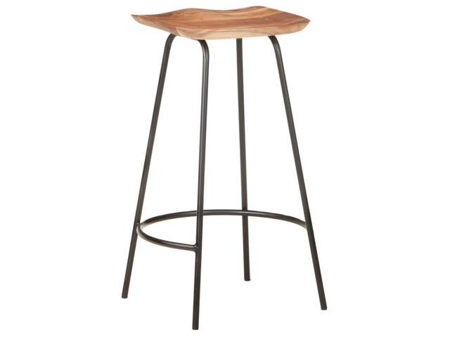 vidaXL Bar Stools Counter Height Stool Island Stool 4 Pcs Solid Acacia Wood