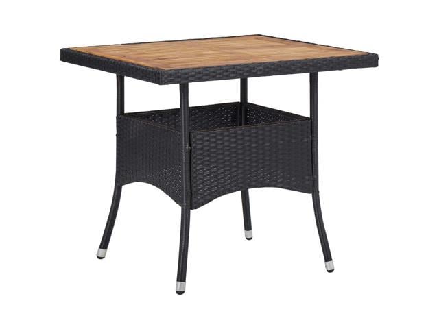 Photos - Garden Furniture VidaXL Outdoor Dining Table Patio Table with Storage Solid Acacia Wood PE 