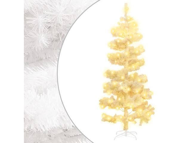 Photos - Other Jewellery VidaXL Swirl Pre-lit Christmas Tree with Stand Xmas Tree Decoration White 