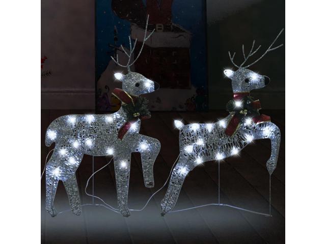 Photos - Other Jewellery VidaXL Christmas Reindeers 2 Pcs Christmas Lighting Display with 40 LEDs S 