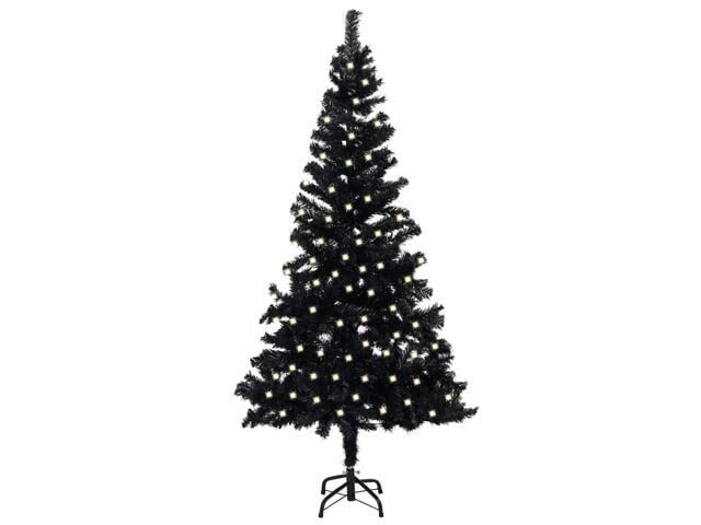 Photos - Other Jewellery VidaXL Artificial Pre-lit Christmas Tree with Stand Xmas Decoration Black 