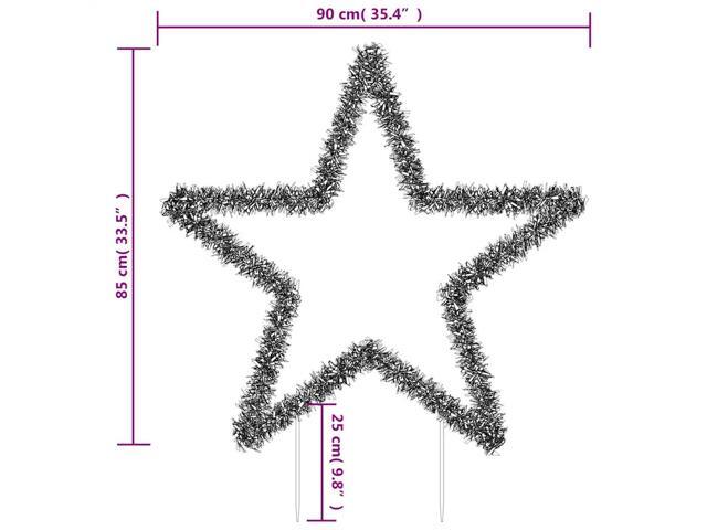 vidaXL Christmas Decoration with Spikes Outdoor Light Decoration Star 115 LEDs