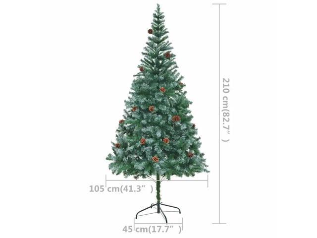 vidaXL Artificial Pre-lit Christmas Tree with Ball Set and Pinecones Xmas Tree