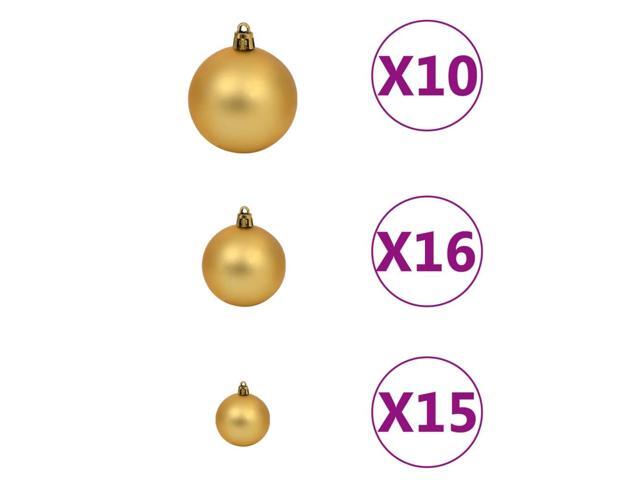 vidaXL Artificial Pre-lit Christmas Tree with Ball Set and Pinecones Xmas Tree