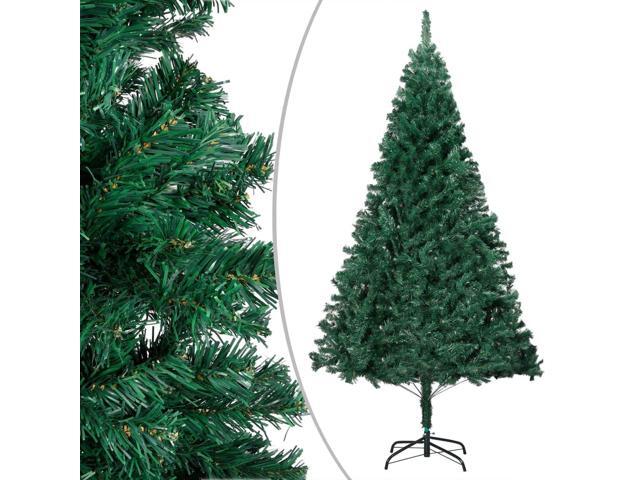 vidaXL Artificial Pre-lit Christmas Tree with Ball Set Xmas Tree Green PVC