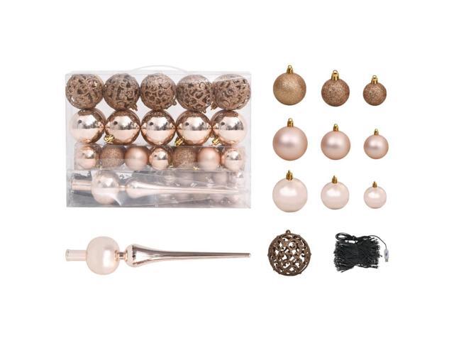 vidaXL Artificial Pre-lit Christmas Tree with Ball Set Xmas Tree Green PVC