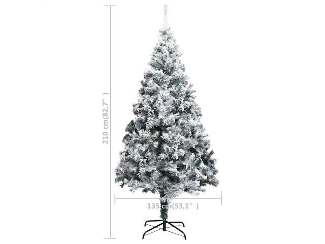 vidaXL Artificial Pre-lit Christmas Tree with Ball Set Xmas Tree Green PVC