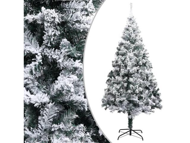 vidaXL Artificial Pre-lit Christmas Tree with Ball Set Xmas Tree Green PVC