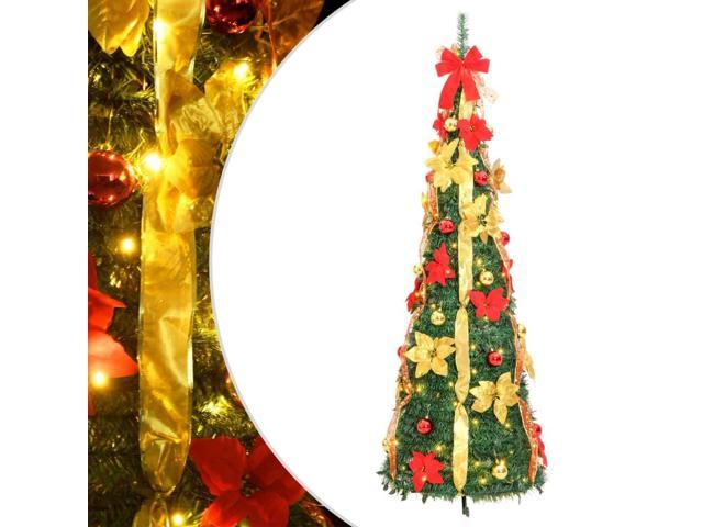 Photos - Other Jewellery VidaXL Christmas Tree Artificial Christmas Tree with Stand Pop-up 200 LEDs 