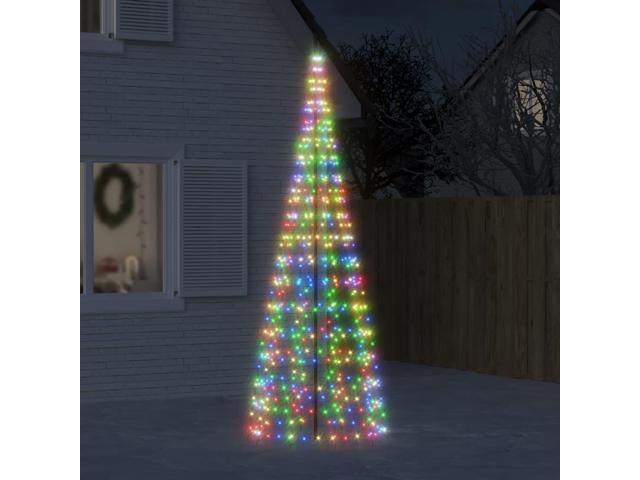 Photos - Other Jewellery VidaXL Christmas Tree Light on Flagpole Outdoor Decoration 550 LEDs Colorf 