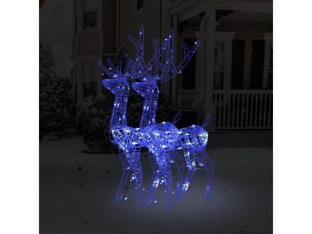 Photos - Other Jewellery VidaXL Reindeer Christmas Decoration LEDs Pre-Lit Christmas Lighting 2 Pcs 