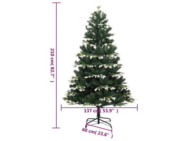 vidaXL Artificial Hinged Christmas Tree 300 LEDs and Ball Set Xmas Decoration