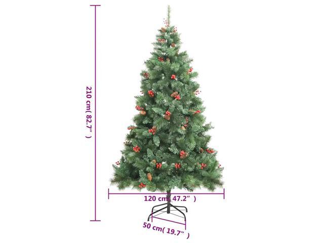 vidaXL Artificial Hinged Christmas Tree 300 LEDs and Ball Set Xmas Decoration