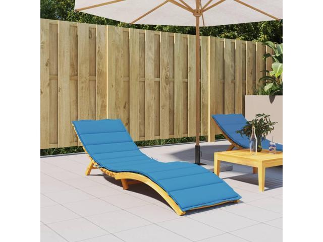 vidaXL Patio Cushion Outdoor Sun Lounger Chair Cushion Blue Oxford Fabric