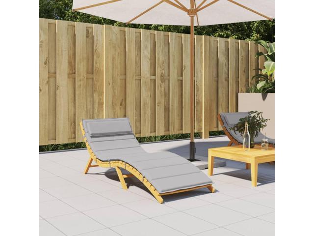 vidaXL Outdoor Cushion Day Bed Pillow Cushion for Sunlounger Gray Oxford Fabric