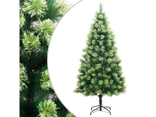 vidaXL Christmas Tree with Stand Outdoor Artificial Hinged Christmas Tree