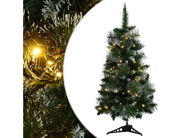 Photos - Other Jewellery VidaXL Artificial Pre-lit Christmas Tree with Stands Xmas Tree Green 3 ft 