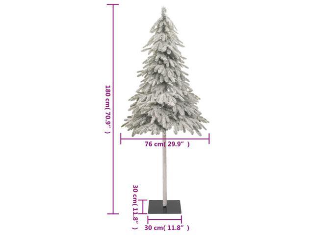vidaXL Christmas Tree with Flocked Snow Outdoor Artificial Christmas Tree