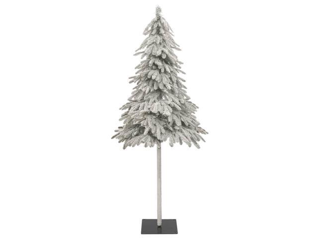vidaXL Christmas Tree with Flocked Snow Outdoor Artificial Christmas Tree