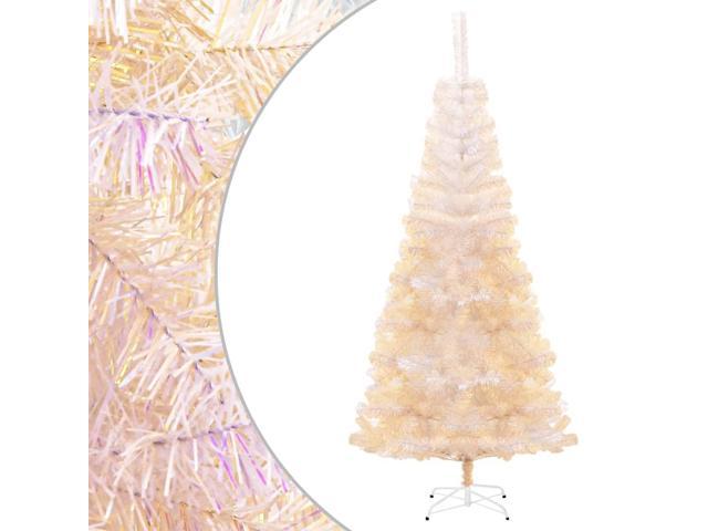 Photos - Other Jewellery VidaXL Christmas Tree Artificial Tree with Stand and Iridescent Tips White 