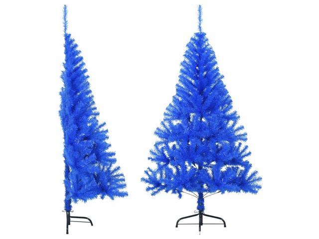 Photos - Other Jewellery VidaXL Christmas Tree Artificial Half-Circle Xmas Tree with Stand Blue PVC 