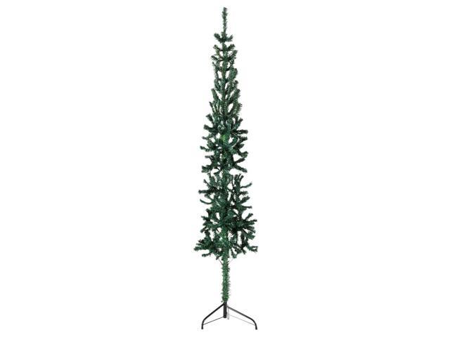 Photos - Other Jewellery VidaXL Christmas Tree Decor Slim Artificial Half Xmas Tree with Stand Gree 