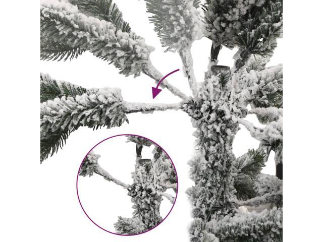 vidaXL Christmas Tree with Flocked Snow Outdoor Artificial Hinged Christmas Tree