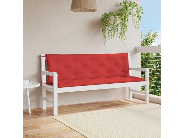 vidaXL Indoor/Outdoor Bench Cushions 2 pcs, Patio Loveseat Cushions, Porch Swing Seat Cushions, Non-slip, Water-Repellent, Breathable, Resilient,...