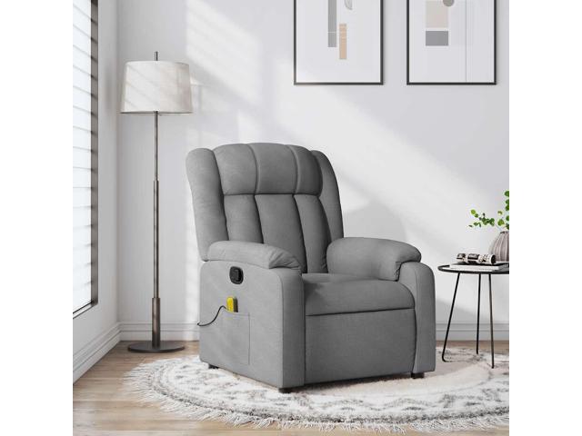 vidaXL Massage Recliner Chair for Living Room, Adjustable Recliner with 6-Point Vibration Massage, Home Theater Seating with Padded Seat Backrest &...