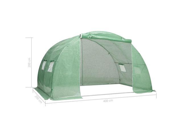 vidaXL Greenhouse Outdoor Grow House Green House for Plant Growing Gardening