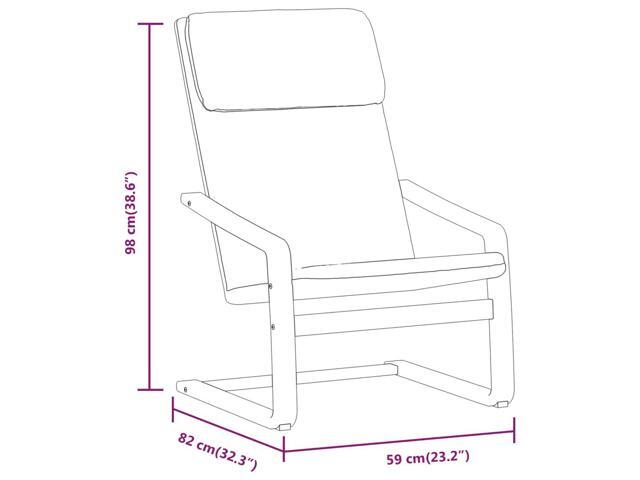 vidaXL Relaxing Chair With Footstool Black