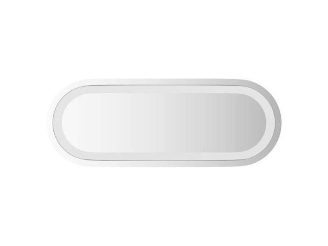 vidaXL LED Bathroom Mirror Glass, LED components 15.7 x 5.9 in