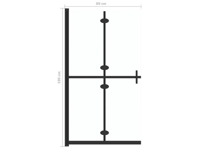 vidaXL Shower Enclosure Walk-in Shower Wall Transparent ESG Glass 31.5'x74.8'