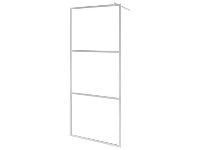 vidaXL Shower Enclosure Shower Wall with Whole Frosted ESG Glass 55.1'x76.8'
