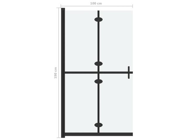 vidaXL Shower Enclosure Walk-in Shower Wall Frosted ESG Glass 39.4'x74.8'