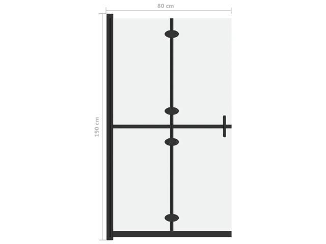 vidaXL Shower Enclosure Walk-in Shower Wall Frosted ESG Glass 31.5'x74.8'