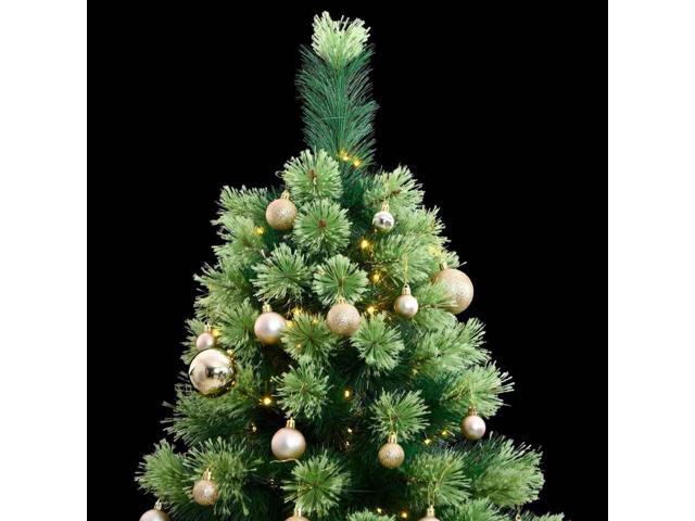vidaXL Artificial Hinged Christmas Tree 150 LEDs and Ball Set Xmas Decoration