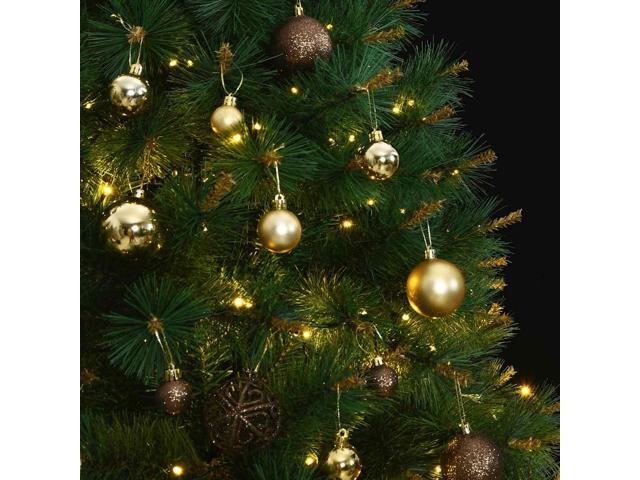 vidaXL Artificial Hinged Christmas Tree 150 LEDs and Ball Set Xmas Decoration