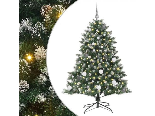vidaXL Artificial Christmas Tree with Stand Green 105 x 105 x 150 cm