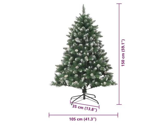 vidaXL Artificial Christmas Tree with Stand Green 105 x 105 x 150 cm