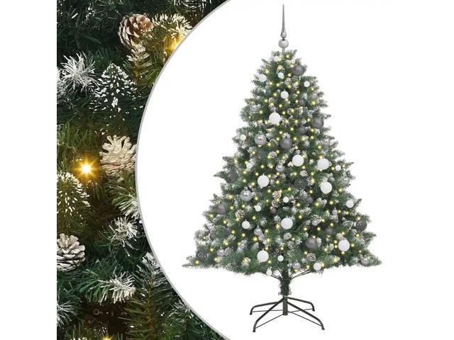 vidaXL Artificial Christmas Tree with Stand Green 126 x 126 x 180 cm