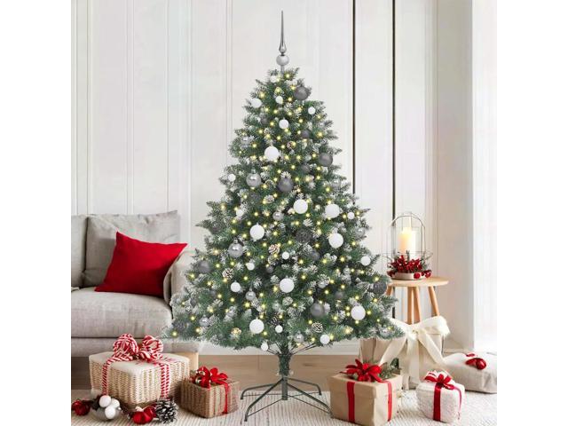 vidaXL Artificial Christmas Tree with Stand Green 126 x 126 x 180 cm