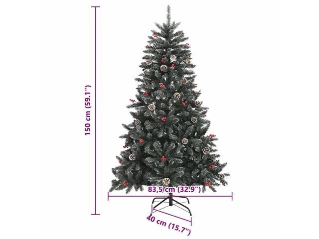 vidaXL Artificial Christmas Tree with Stand Green 83.5 x 83.5 x 150 cm