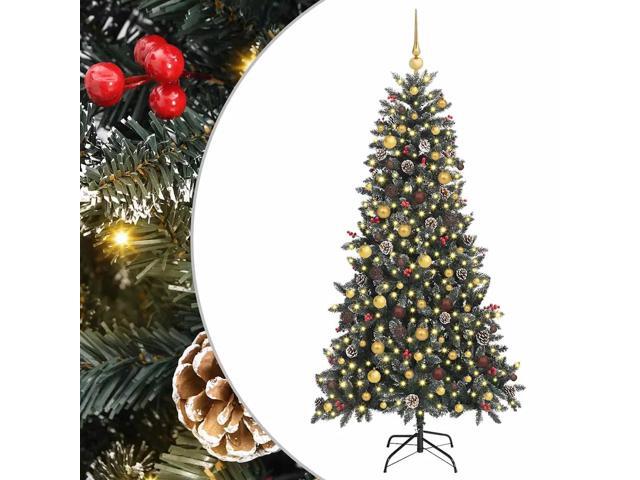 vidaXL Artificial Christmas Tree with Stand Green 114 x 114 x 210 cm