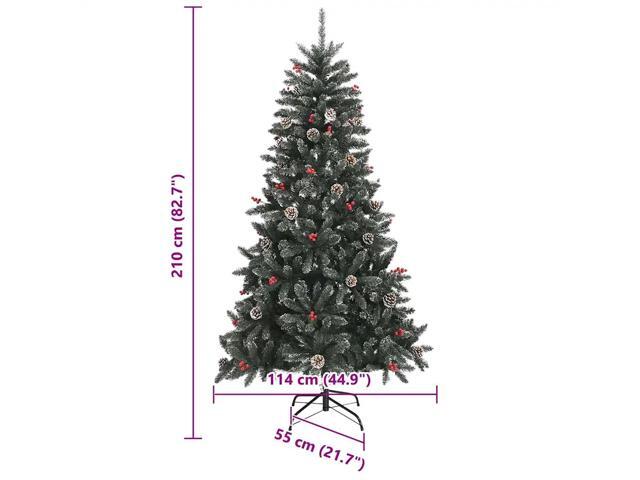 vidaXL Artificial Christmas Tree with Stand Green 114 x 114 x 210 cm